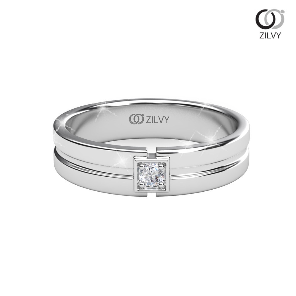 Zilvy  - แหวนเพชรน้ำร้อย 0.07 กะรัต (GR374)