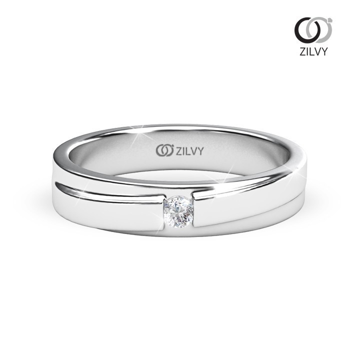 Zilvy - แหวนหญิงเพชรน้ำร้อย 0.05 กะรัต (GR869)