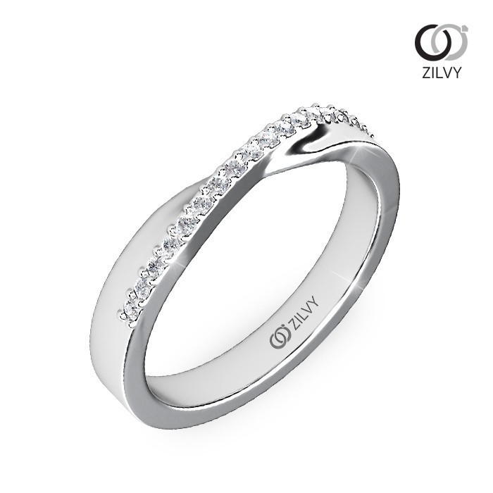 Zilvy - แหวนหญิงเพชรน้ำร้อย 0.17 กะรัต (GR828)