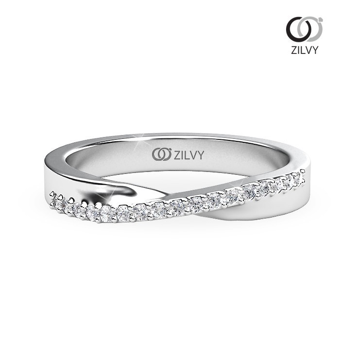 Zilvy - แหวนหญิงเพชรน้ำร้อย 0.17 กะรัต (GR828)