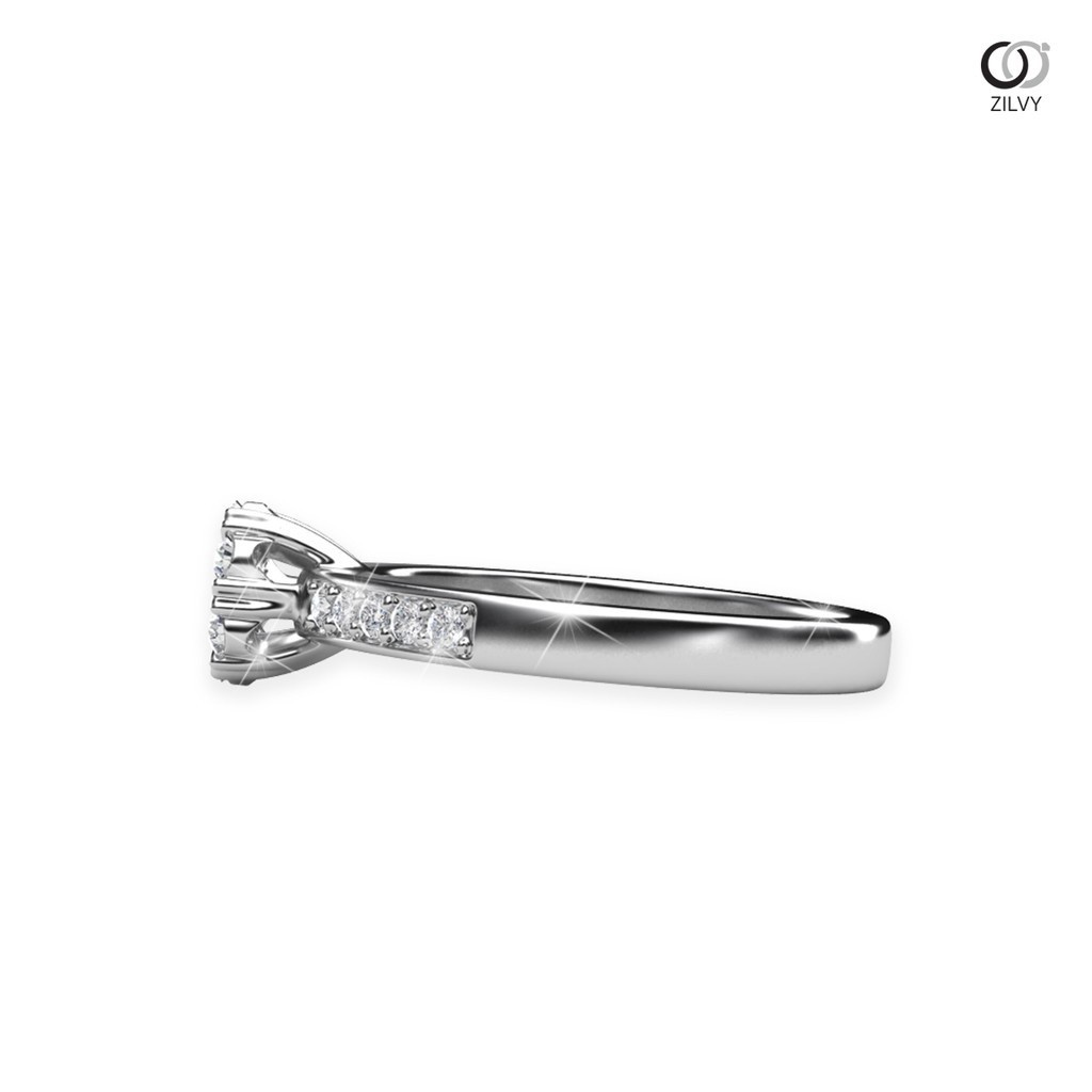 Zilvy  - แหวนหญิงเพชรน้ำร้อย 0.32 กะรัต (GR503)