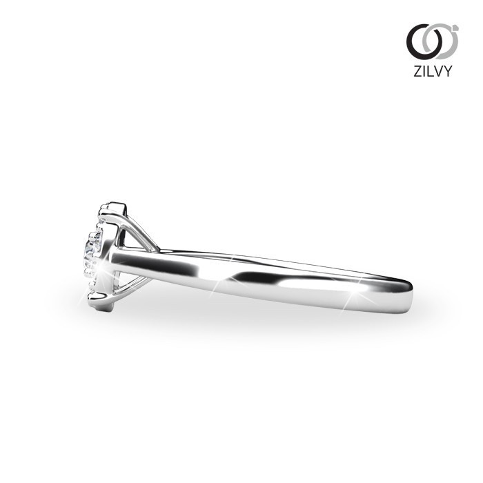 Zilvy - แหวนหญิงเพชรน้ำร้อยน้ำหนักรวม 0.30 กะรัต (GR1251)