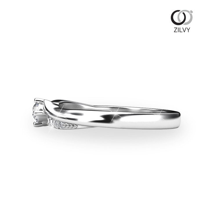 Zilvy - แหวนหญิงเพชรน้ำร้อย 0.18 กะรัต (GR887)