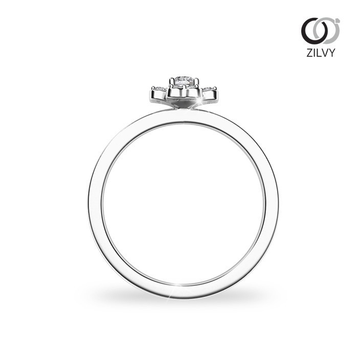 Zilvy - แหวนหญิงเพชรน้ำร้อย 0.15 กะรัต (GR889)