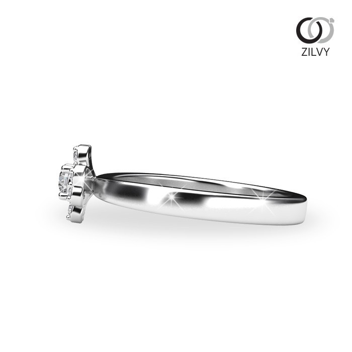 Zilvy - แหวนหญิงเพชรน้ำร้อย 0.15 กะรัต (GR889)
