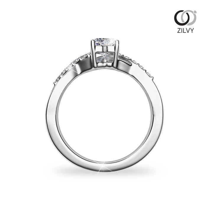 Zilvy - แหวนหญิงเพชรน้ำร้อย 0.56 กะรัต (GR1012)