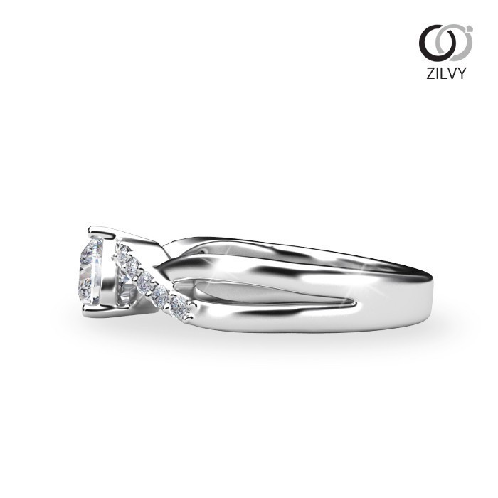 Zilvy - แหวนหญิงเพชรน้ำร้อย 0.56 กะรัต (GR1012)
