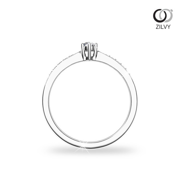 Zilvy Kawee - แหวนหญิงเพชรน้ำร้อย 0.20 กะรัต (GR754)