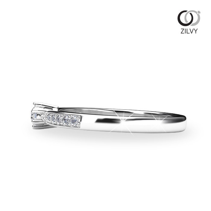 Zilvy Kawee - แหวนหญิงเพชรน้ำร้อย 0.20 กะรัต (GR754)