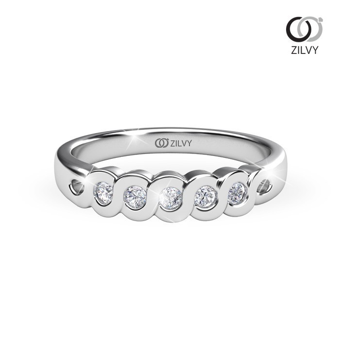 Zilvy - แหวนหญิงเพชรน้ำร้อย 0.10 กะรัต (GR959)