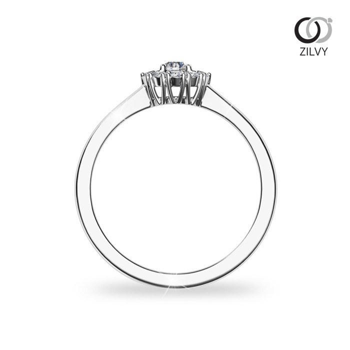 Zilvy - แหวนหญิงเพชรน้ำร้อย 0.17 กะรัต (GR975)
