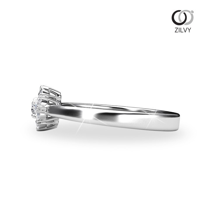 Zilvy - แหวนหญิงเพชรน้ำร้อย 0.17 กะรัต (GR975)