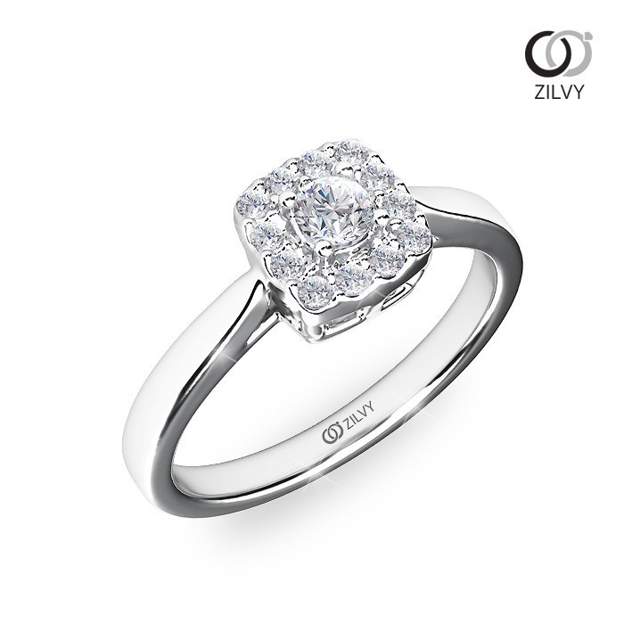 Zilvy Suphanee - แหวนหญิงเพชรน้ำร้อย 0.22 กะรัต (GR765)