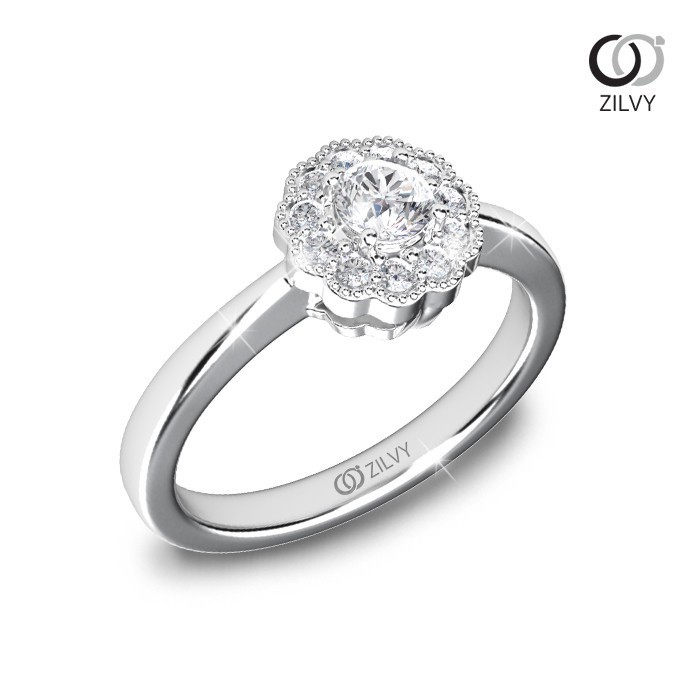 Zilvy - แหวนหญิงเพชรน้ำร้อย 0.31 กะรัต (GR891)