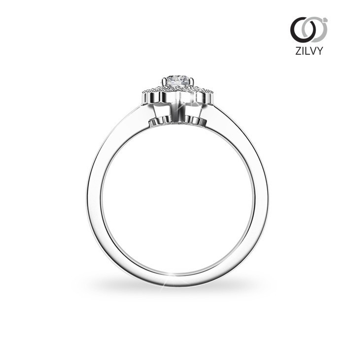 Zilvy - แหวนหญิงเพชรน้ำร้อย 0.31 กะรัต (GR891)