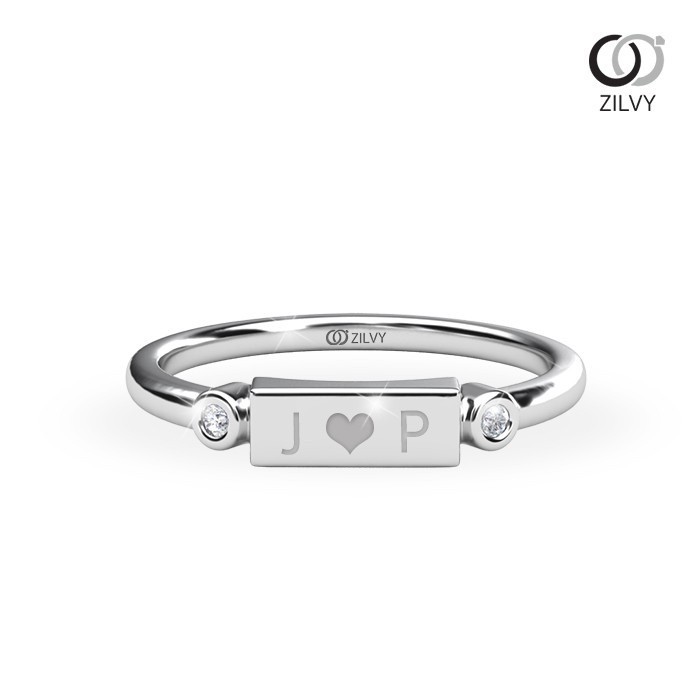 Zilvy - แหวนหญิงเพชรน้ำร้อย 0.02 กะรัต (GR1184)
