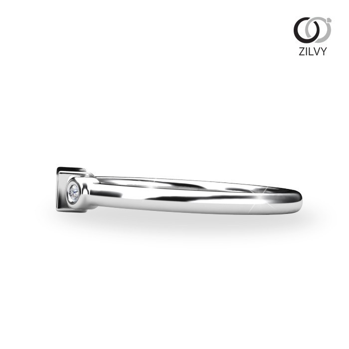 Zilvy - แหวนหญิงเพชรน้ำร้อย 0.02 กะรัต (GR1184)