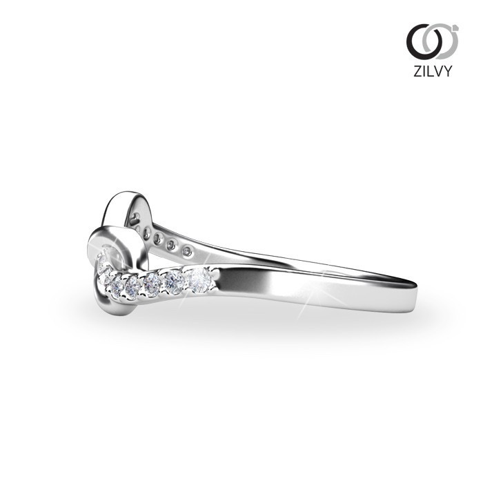 Zilvy - แหวนหญิงเพชรน้ำร้อย 0.12 กะรัต (GR1031)