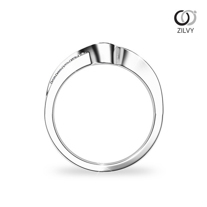 Zilvy - แหวนหญิงเพชรน้ำร้อย 0.18 กะรัต (GR888)
