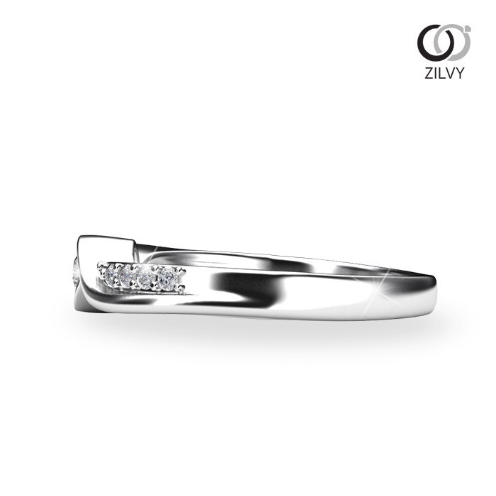Zilvy - แหวนหญิงเพชรน้ำร้อย 0.18 กะรัต (GR888)