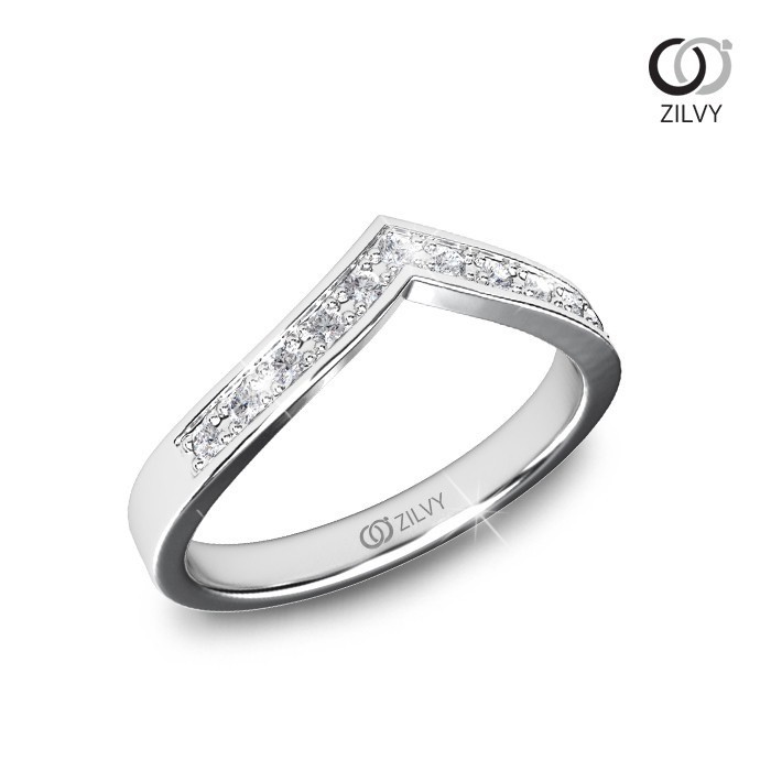 Zilvy - แหวนหญิงเพชรน้ำร้อย 0.11 กะรัต (GR921)