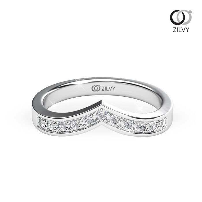 Zilvy - แหวนหญิงเพชรน้ำร้อย 0.11 กะรัต (GR921)