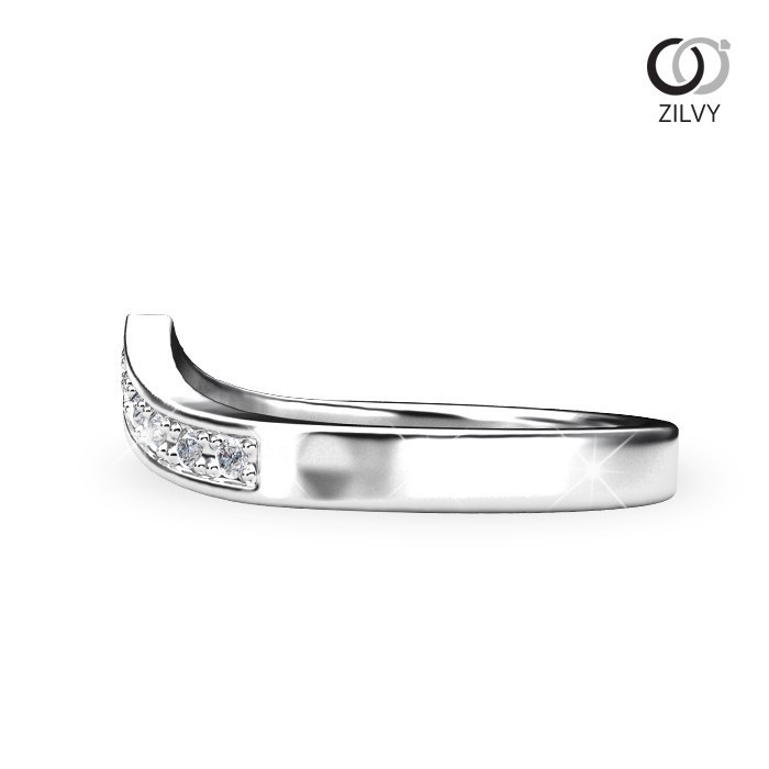 Zilvy - แหวนหญิงเพชรน้ำร้อย 0.11 กะรัต (GR921)