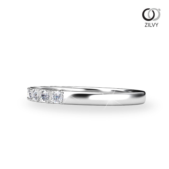 Zilvy - แหวนหญิงเพชรน้ำร้อย 0.18 กะรัต (GR1024)