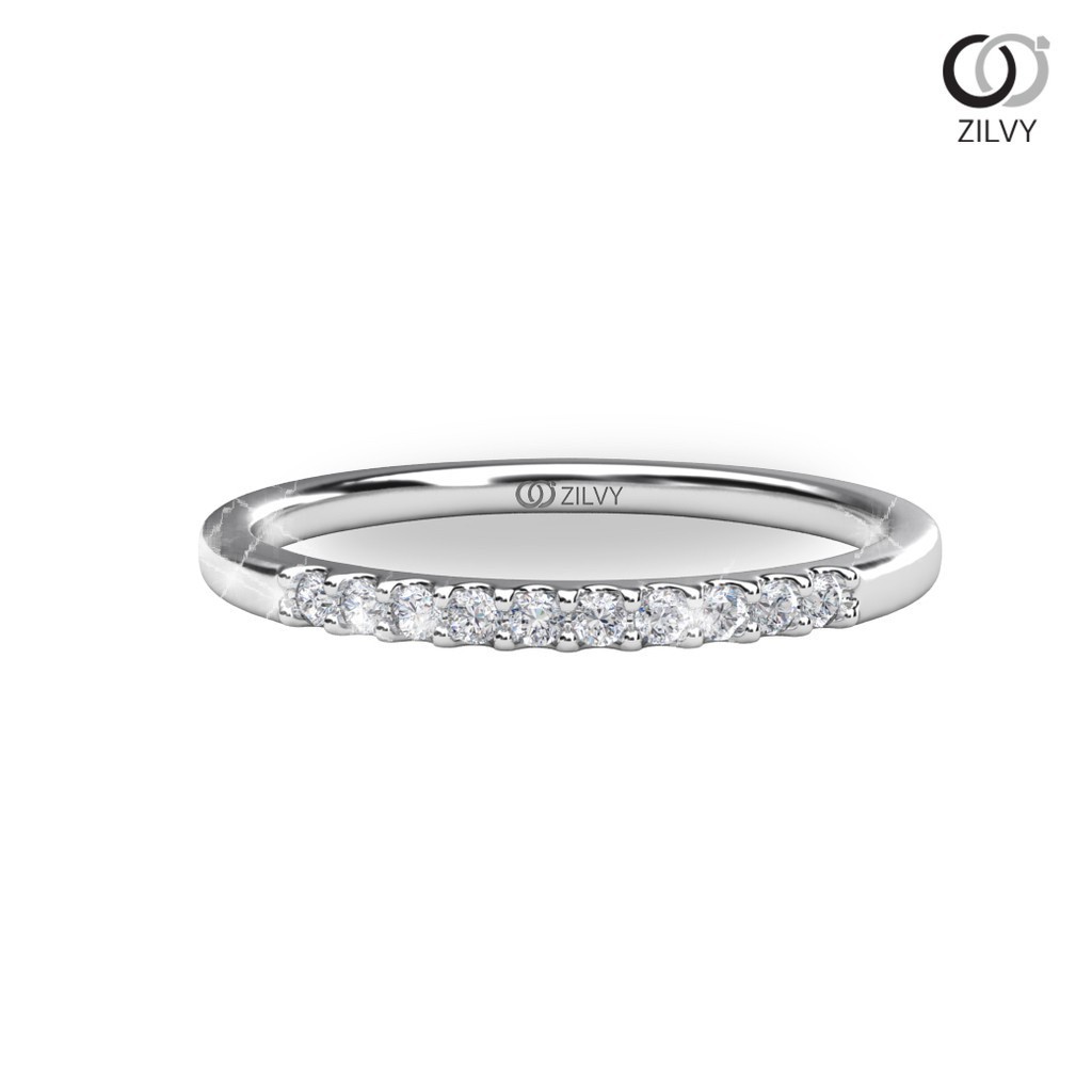 Zilvy - แหวนหญิงเพชรน้ำร้อย 0.10 กะรัต (GR1123)