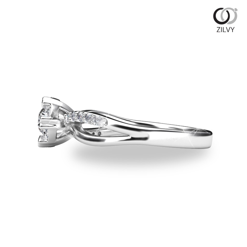 Zilvy - แหวนหญิงเพชรน้ำร้อย 0.52 กะรัต (GR851)