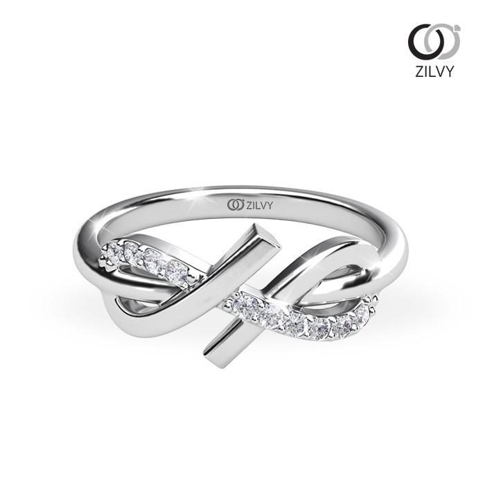 Zilvy - แหวนหญิงเพชรน้ำร้อย 0.10 กะรัต (GR1038)
