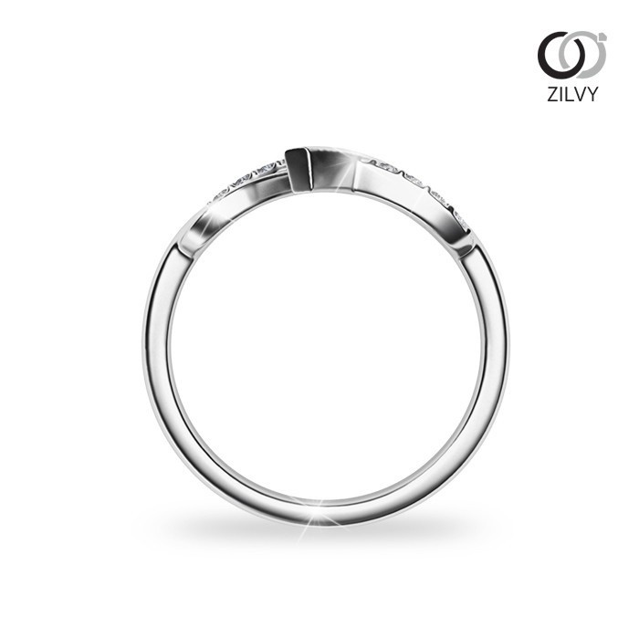 Zilvy - แหวนหญิงเพชรน้ำร้อย 0.10 กะรัต (GR1038)
