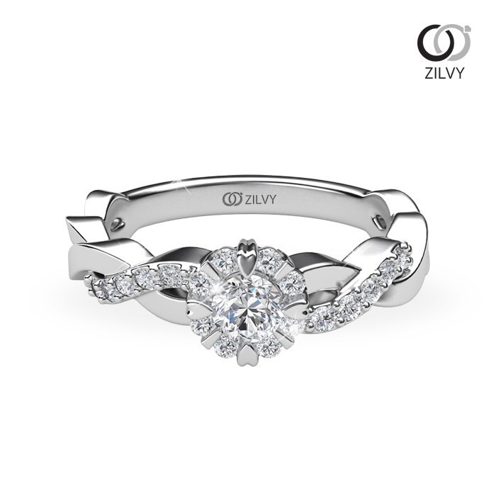 Zilvy - แหวนหญิงเพชรน้ำร้อย 0.18 กะรัต (GR651)