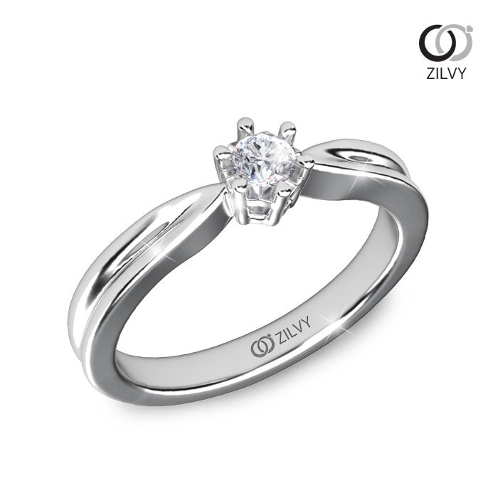 Zilvy - แหวนหญิงเพชรน้ำร้อย 0.10 กะรัต (GR986)