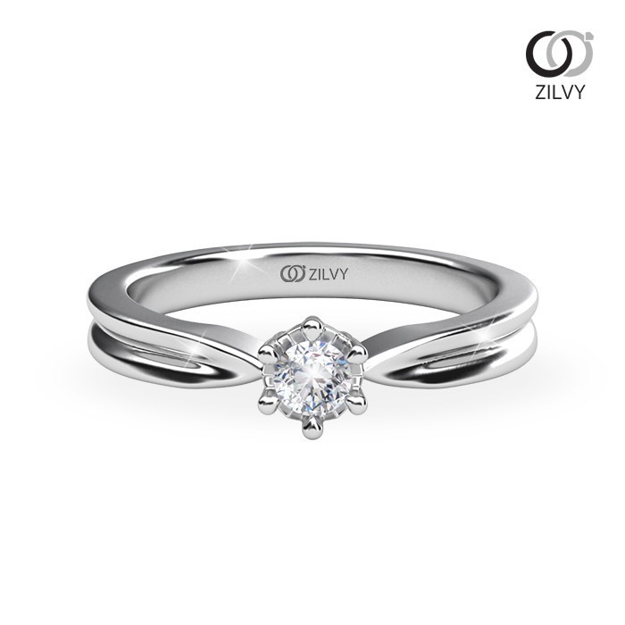 Zilvy - แหวนหญิงเพชรน้ำร้อย 0.10 กะรัต (GR986)