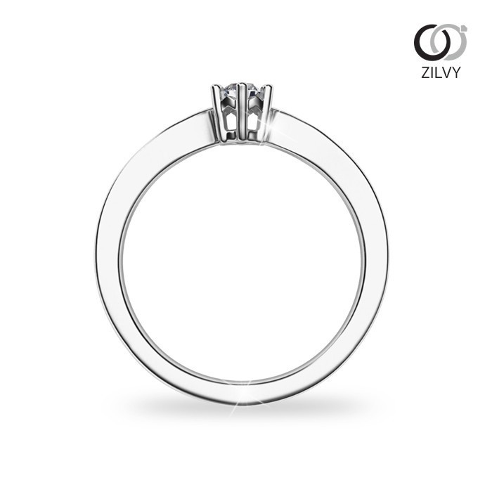 Zilvy - แหวนหญิงเพชรน้ำร้อย 0.10 กะรัต (GR986)