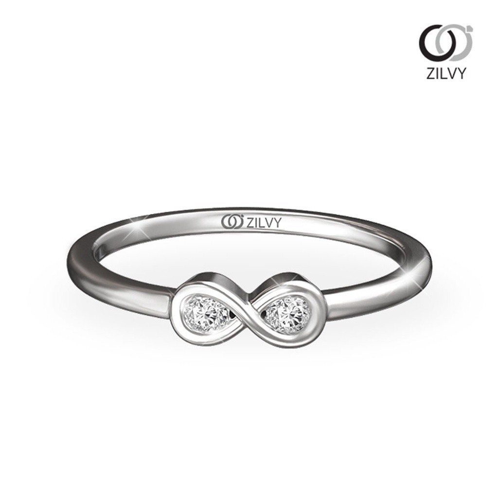 Zilvy Minimal Ring Nongbow - แหวนหญิงเพชรน้ำร้อย 0.06 กะรัต ตัวเรือนโรสโกลด์ (GR806)