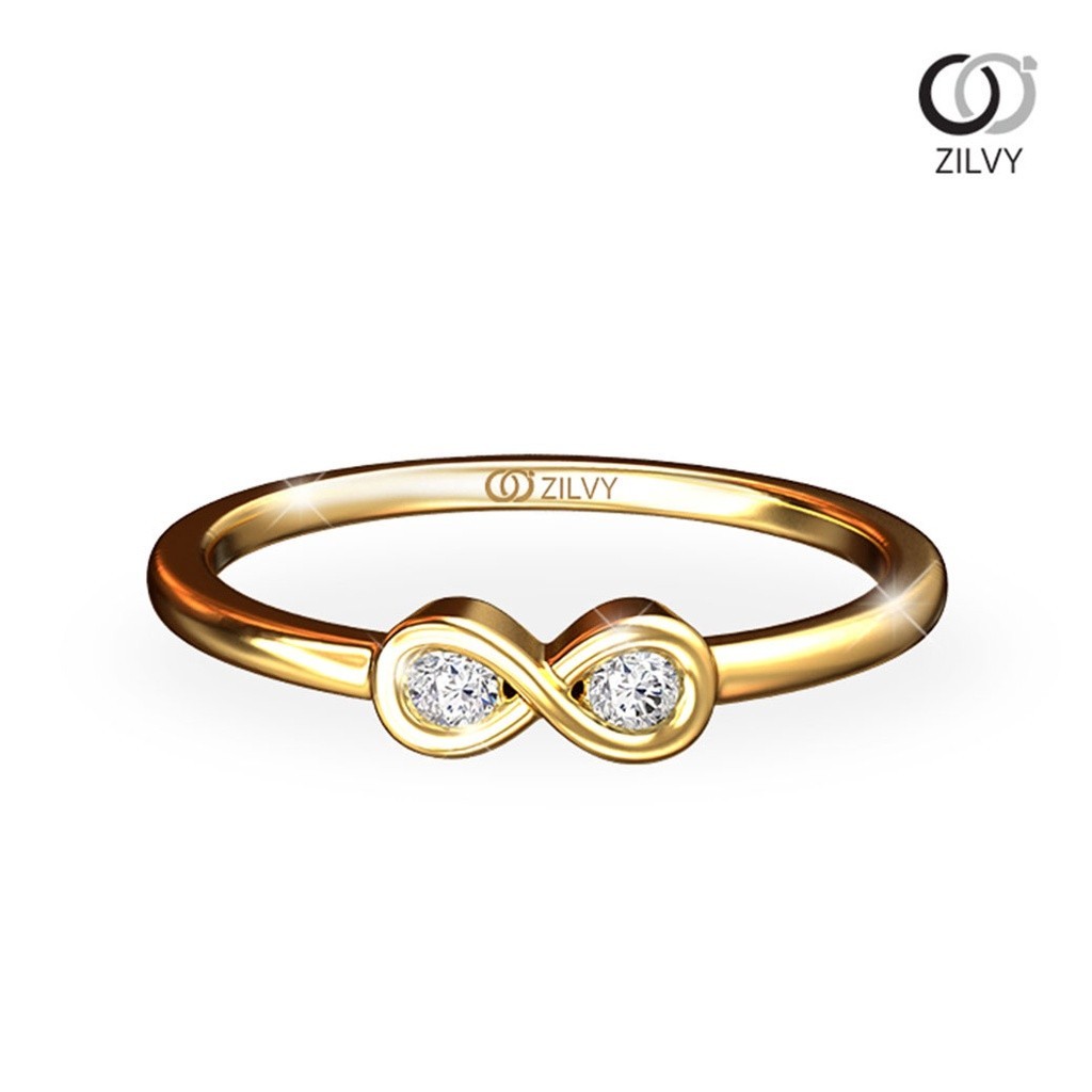 Zilvy Minimal Ring Nongbow - แหวนหญิงเพชรน้ำร้อย 0.06 กะรัต ตัวเรือนโรสโกลด์ (GR806)