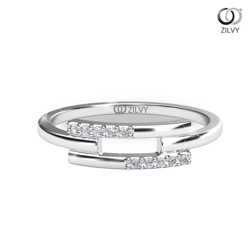 Zilvy Monthira - แหวนหญิงเพชรน้ำร้อย 0.10 กะรัต (GR799)