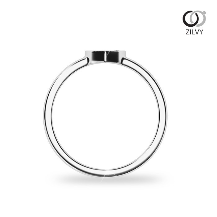 Zilvy - แหวนหญิงเพชรน้ำร้อย 0.01 กะรัต (GR1183)