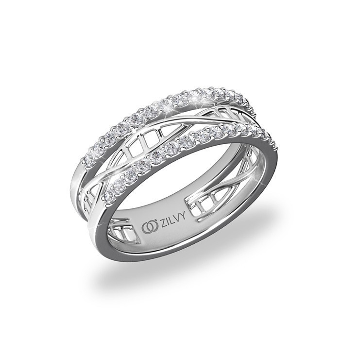 Zilvy  - แหวนหญิงเพชรน้ำร้อย 0.30 กะรัต (GR681)