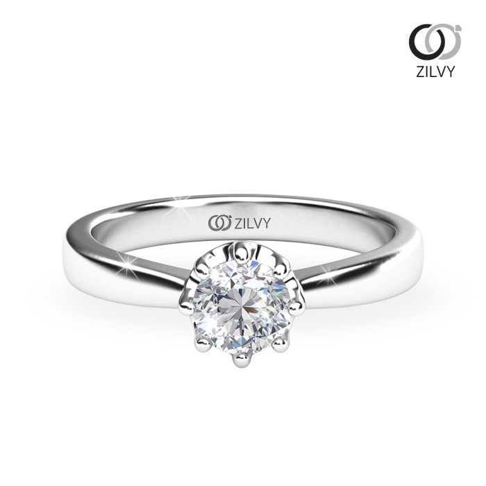 Zilvy - แหวนหญิงเพชรน้ำร้อย 0.40 กะรัต (GR708)