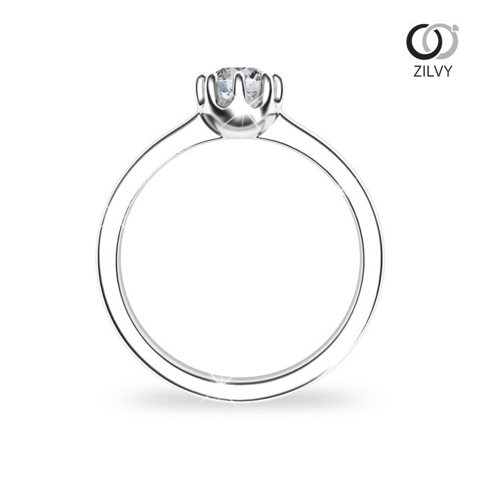 Zilvy - แหวนหญิงเพชรน้ำร้อย 0.40 กะรัต (GR708)