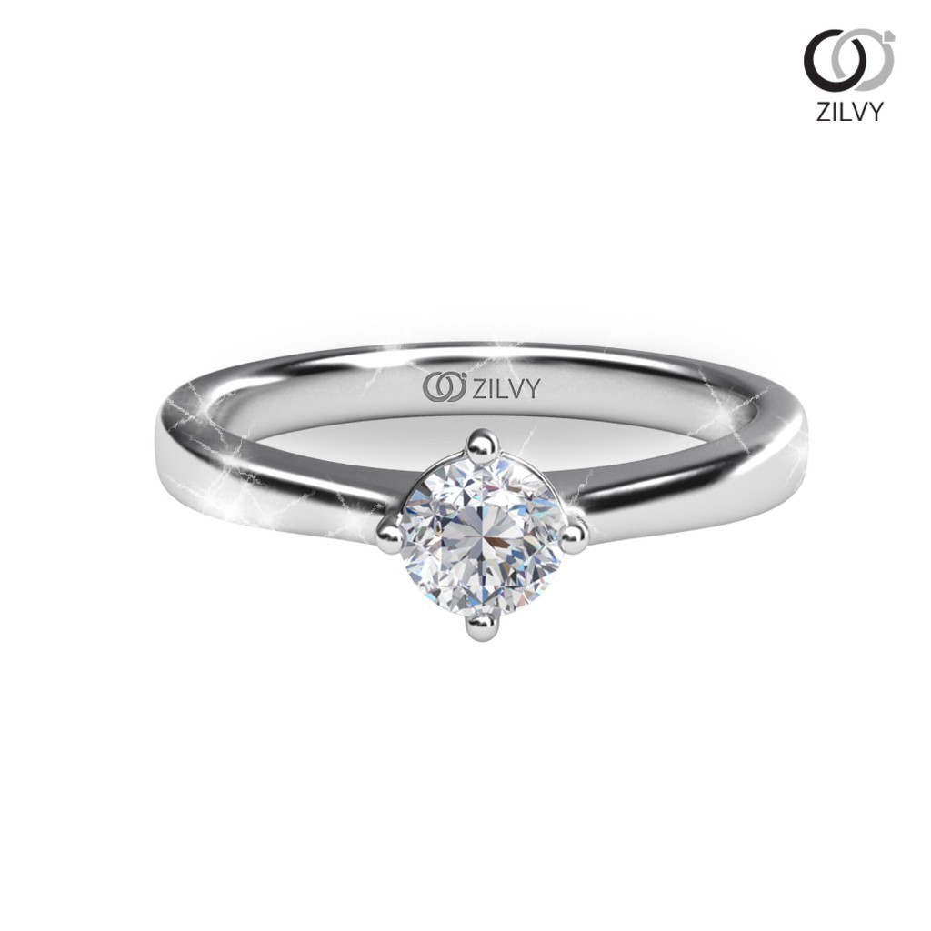 Zilvy - แหวนหญิงเพชรน้ำร้อย 0.30 กะรัต (GR952)