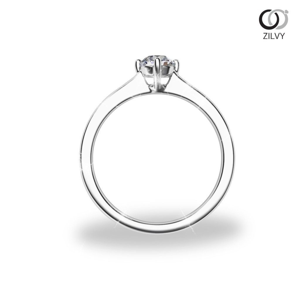 Zilvy - แหวนหญิงเพชรน้ำร้อย 0.30 กะรัต (GR952)