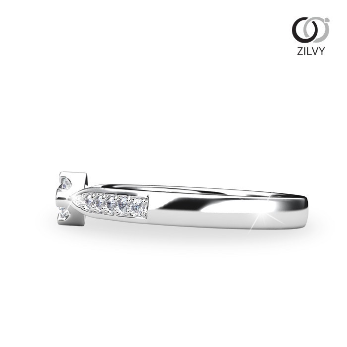 Zilvy - แหวนหญิงเพชรน้ำร้อย 0.20 กะรัต (GR1074)