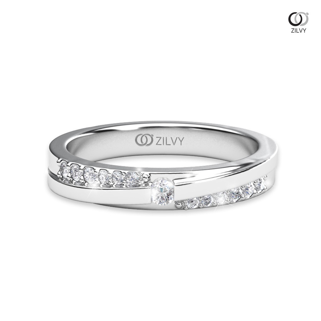 Zilvy - แหวนหญิงเพชรน้ำร้อย 0.15 กะรัต (GR872)