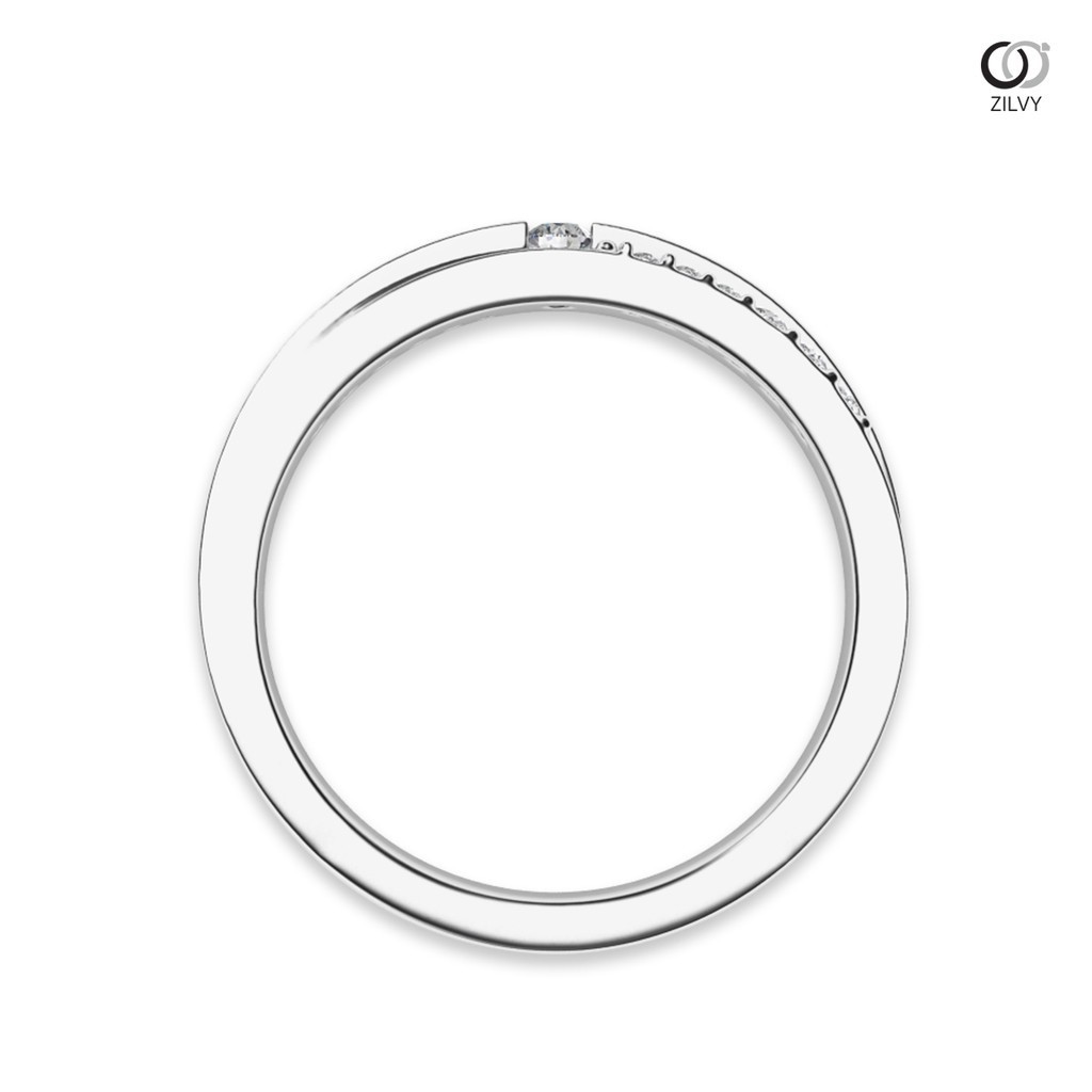 Zilvy - แหวนหญิงเพชรน้ำร้อย 0.15 กะรัต (GR872)