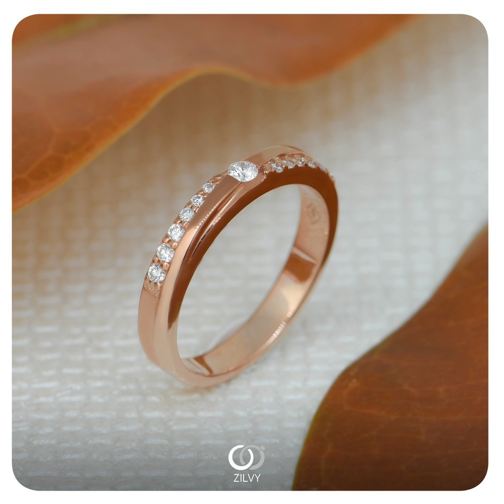 Zilvy - แหวนหญิงเพชรน้ำร้อย 0.15 กะรัต (GR872)