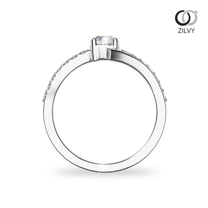Zilvy - แหวนหญิงเพชรน้ำร้อย 0.44 กะรัต (GR982)